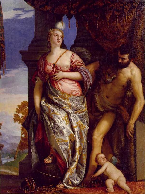 VERONESE (Paolo Caliari) Allegory of Wisdom and Strength wt France oil painting art